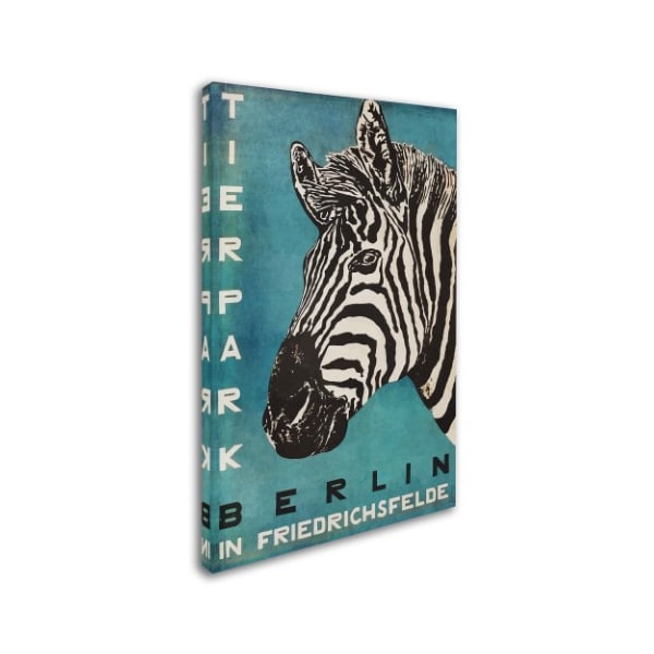 Vintage Apple Collection 'Berlin Zebra' Canvas Art,22x32